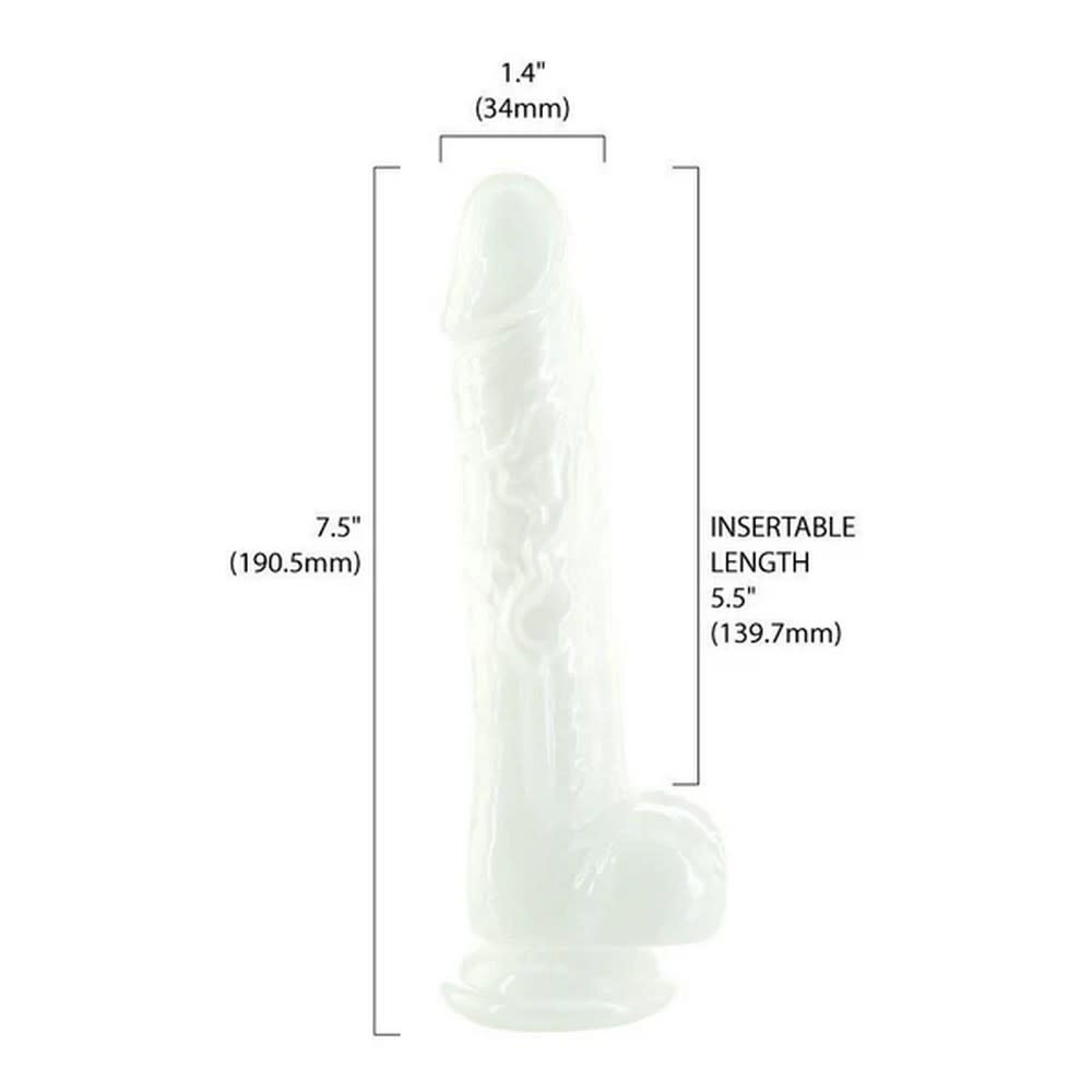 BMS Enterprises Addiction Pearl 7.5" Dildo with Balls