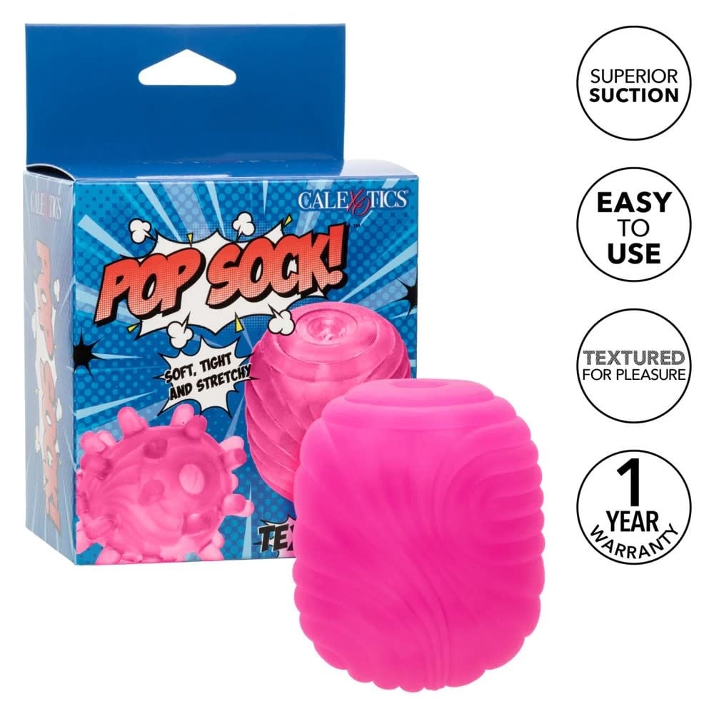 Cal Exotics Pop Sock Textured Stroker (Pink)