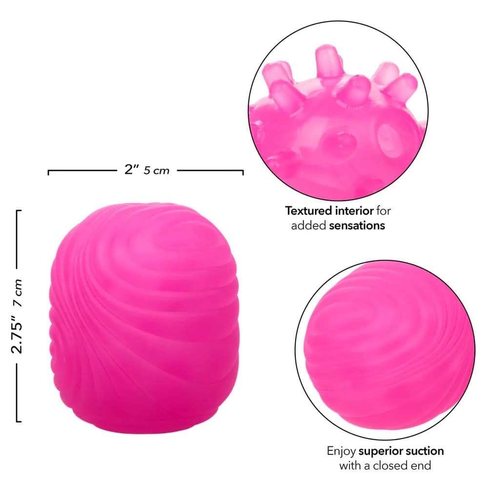 Cal Exotics Pop Sock Textured Stroker (Pink)