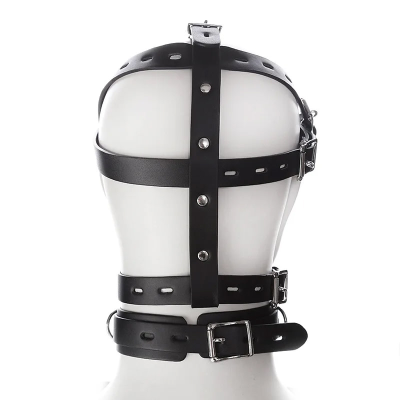 Premium Products Bondage Muzzle Hood with Collar
