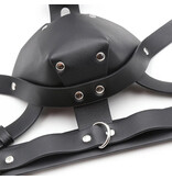 Premium Products Bondage Muzzle Hood with Collar
