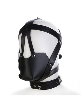 Premium Products Bondage Muzzle Hood with Collar