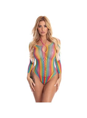 Pink Lipstick More Color Long Sleeve Bodysuit