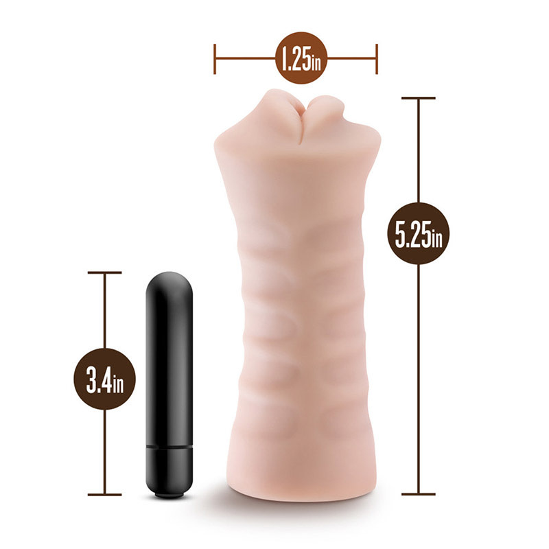 Blush Novelties M for Men: Skye Vibrating Mouth Stroker