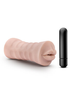 Blush Novelties M for Men: Skye Vibrating Mouth Stroker