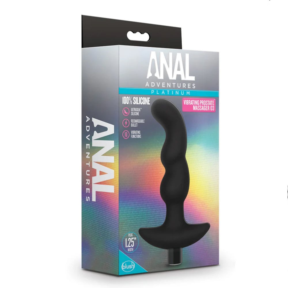 Blush Novelties Anal Adventures Platinum Prostate Massager Vibe 03