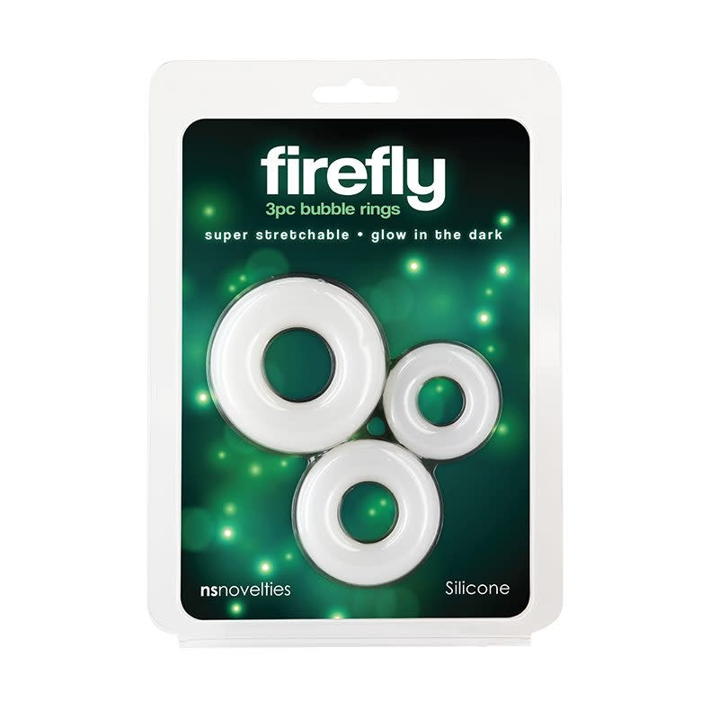 NS Novelties Firefly 3 Piece Bubble Rings