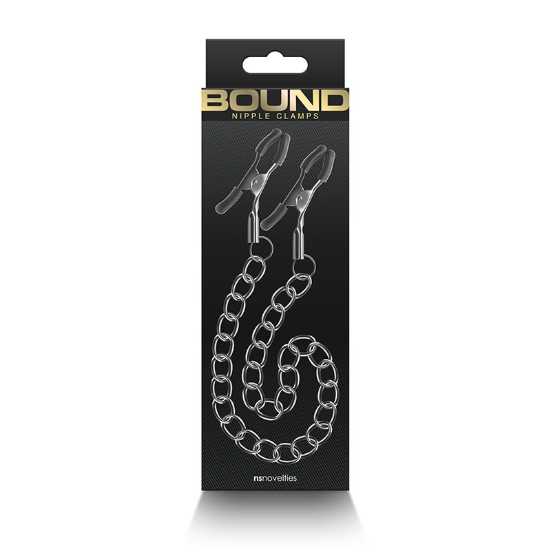 NS Novelties Bound DC2 Nipple Clamps (Gunmetal)