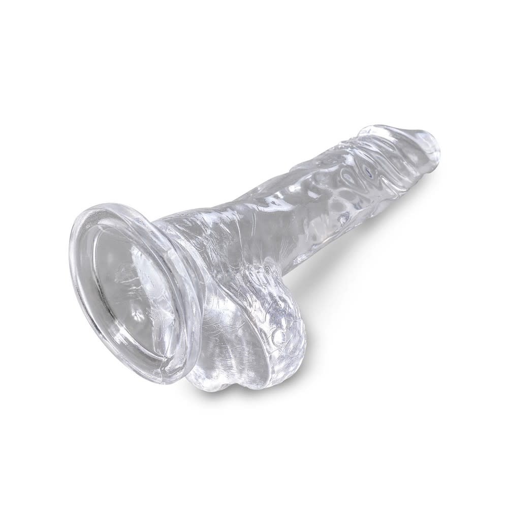 Pipedream Products King Cock Clear 4" Cock with Balls
