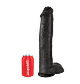 Pipedream Products King Cock 15" Cock with Balls (Black)
