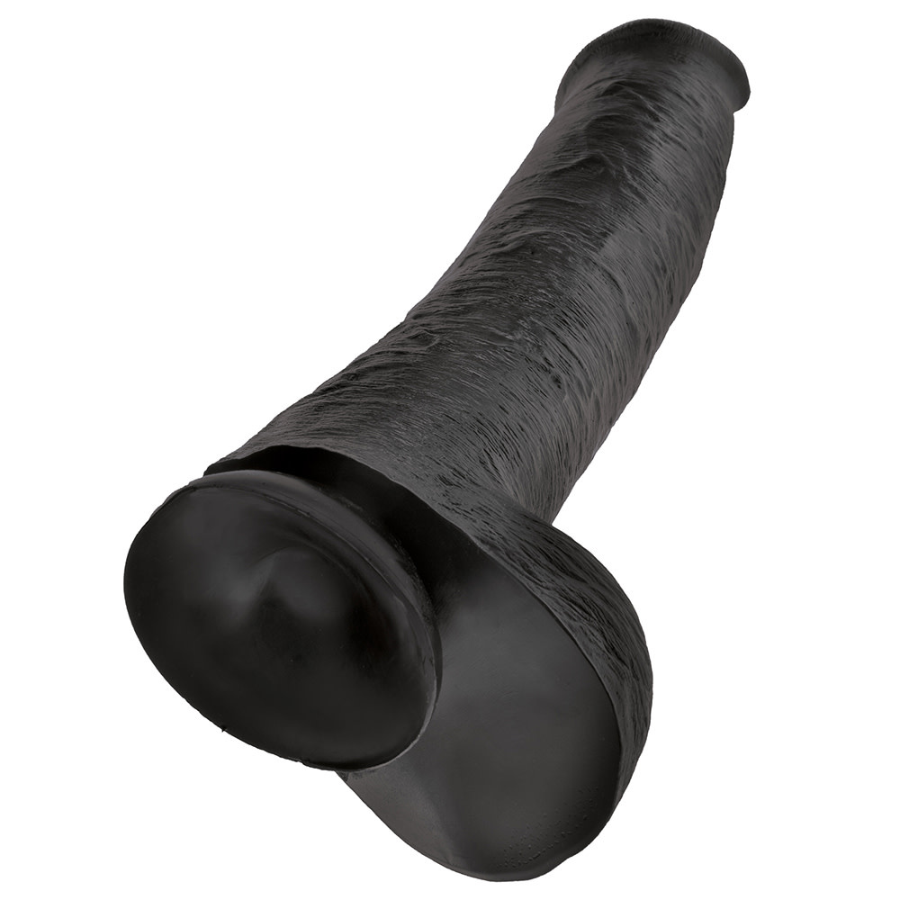 Pipedream Products King Cock 15" Cock with Balls (Black)