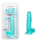 Cal Exotics Size Queen 6" Jelly Dildo (Teal)