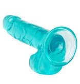 Cal Exotics Size Queen 6" Jelly Dildo (Teal)