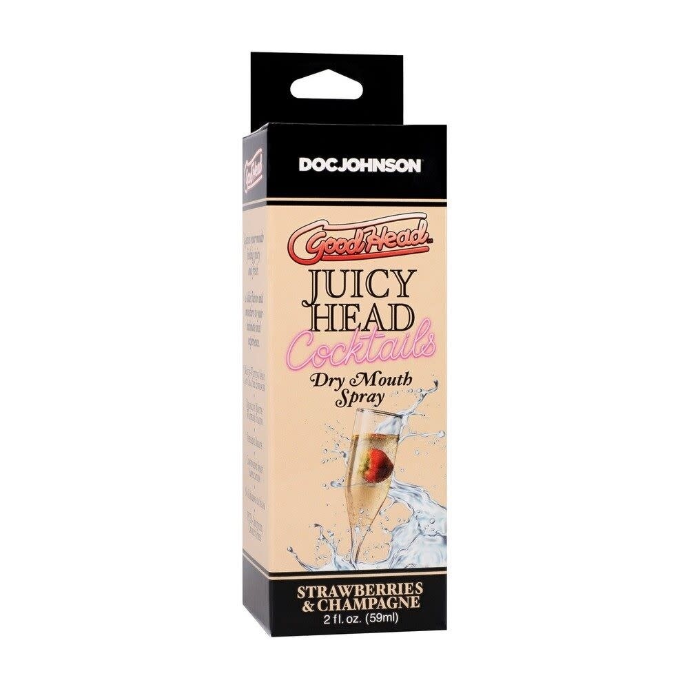 Doc Johnson Toys GoodHead Juicy Head Cocktails Dry Mouth Spray 2 oz (59 ml) Strawberries & Champagne