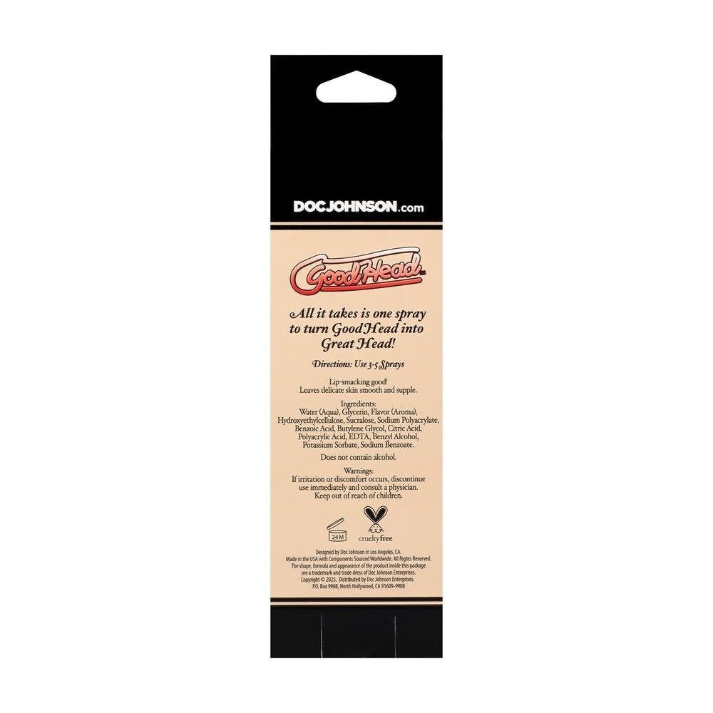 Doc Johnson Toys GoodHead Juicy Head Cocktails Dry Mouth Spray 2 oz (59 ml) Strawberries & Champagne