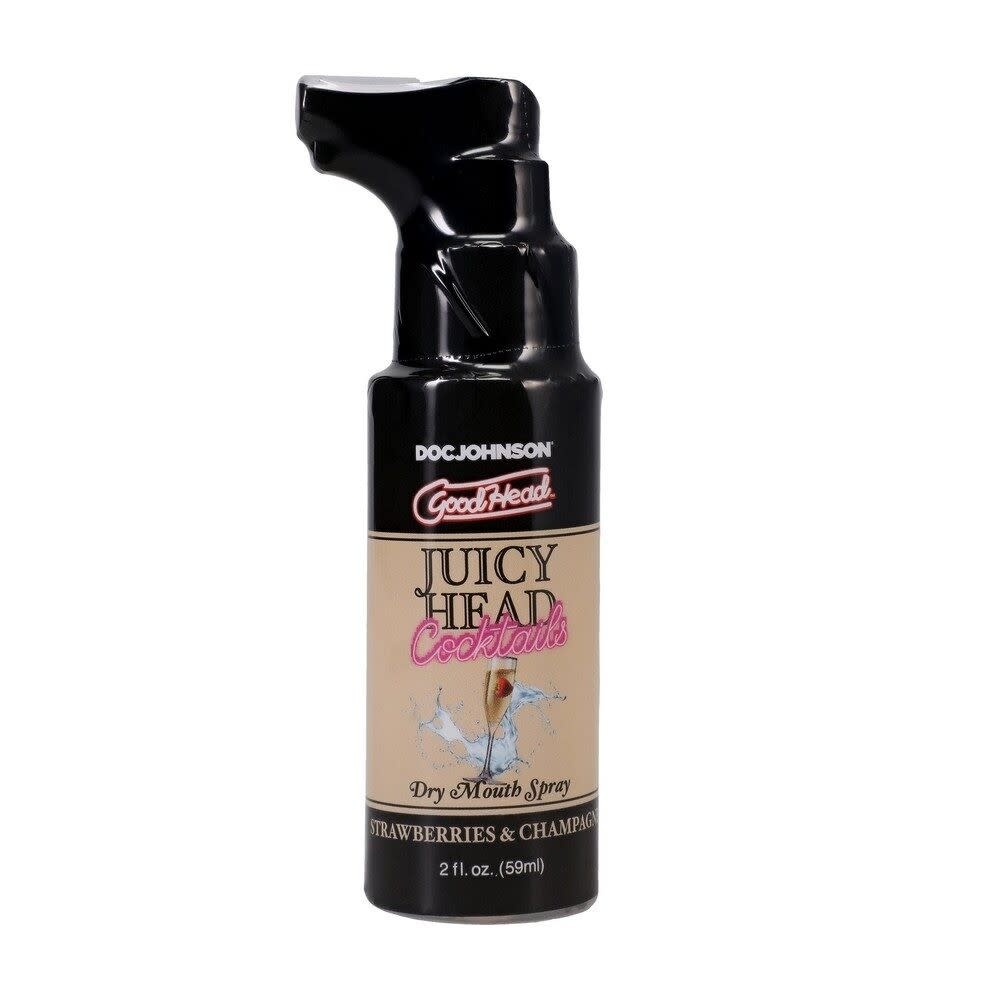 Doc Johnson Toys GoodHead Juicy Head Cocktails Dry Mouth Spray 2 oz (59 ml) Strawberries & Champagne