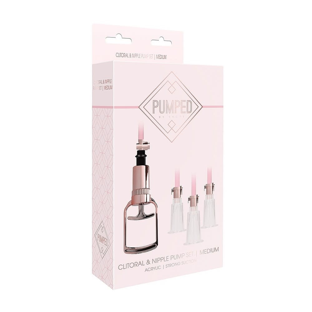 Shots America Toys Pumped Clitoral & Nipple Pump Set (Medium)