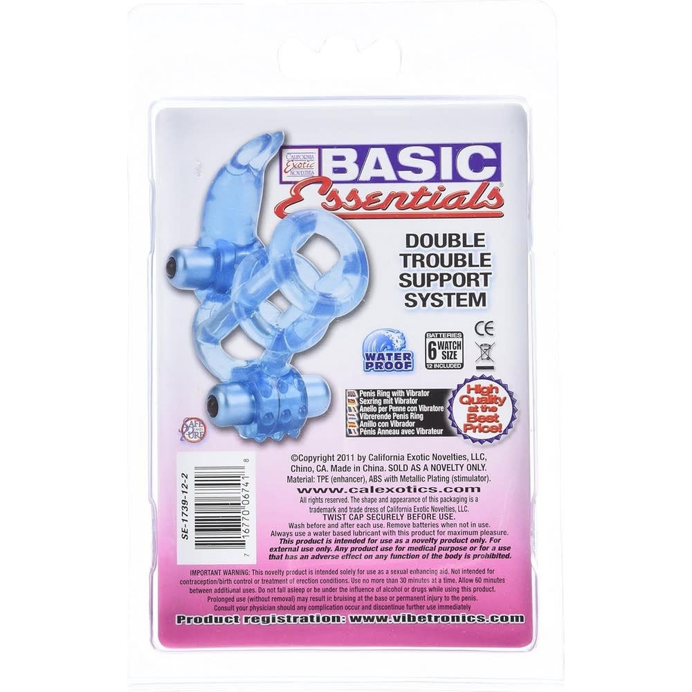 Cal Exotics Double Trouble Vibrating Support System