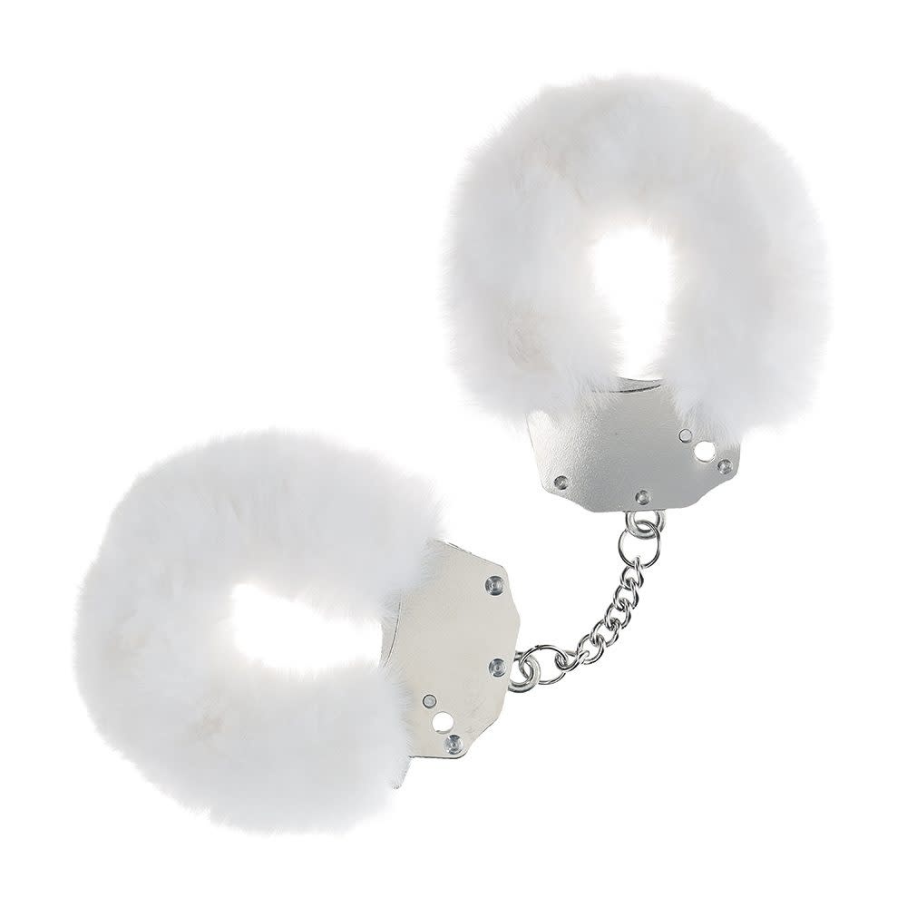 Shots America Toys Ouch! Heavy Duty Fluffy Cuffs (White)