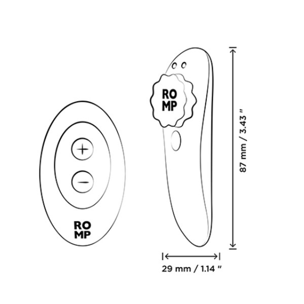WOW Tech International Romp: Party Wearable Panty Vibrator
