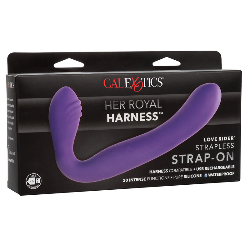 Cal Exotics Love Rider Strapless Strap-On (Purple)