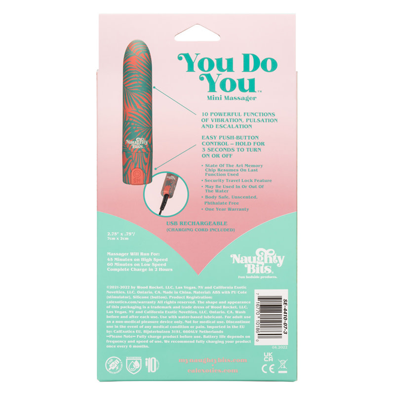 Cal Exotics Naughty Bits: You Do You Mini Massager