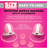 XR Brands Size Matters 10X Rotating Silicone Nipple Suckers