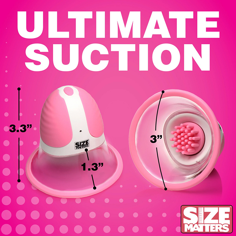 XR Brands Size Matters 10X Rotating Silicone Nipple Suckers