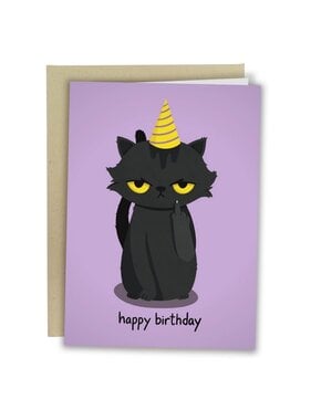 Sleazy Greetings Greeting Card: Happy Birthday Naughty Cat