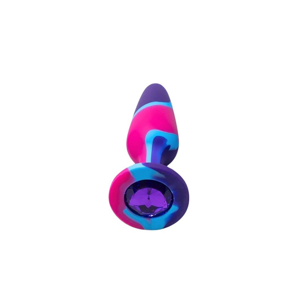 Premium Products Electric Wave Jeweled Butt Plug (Medium)