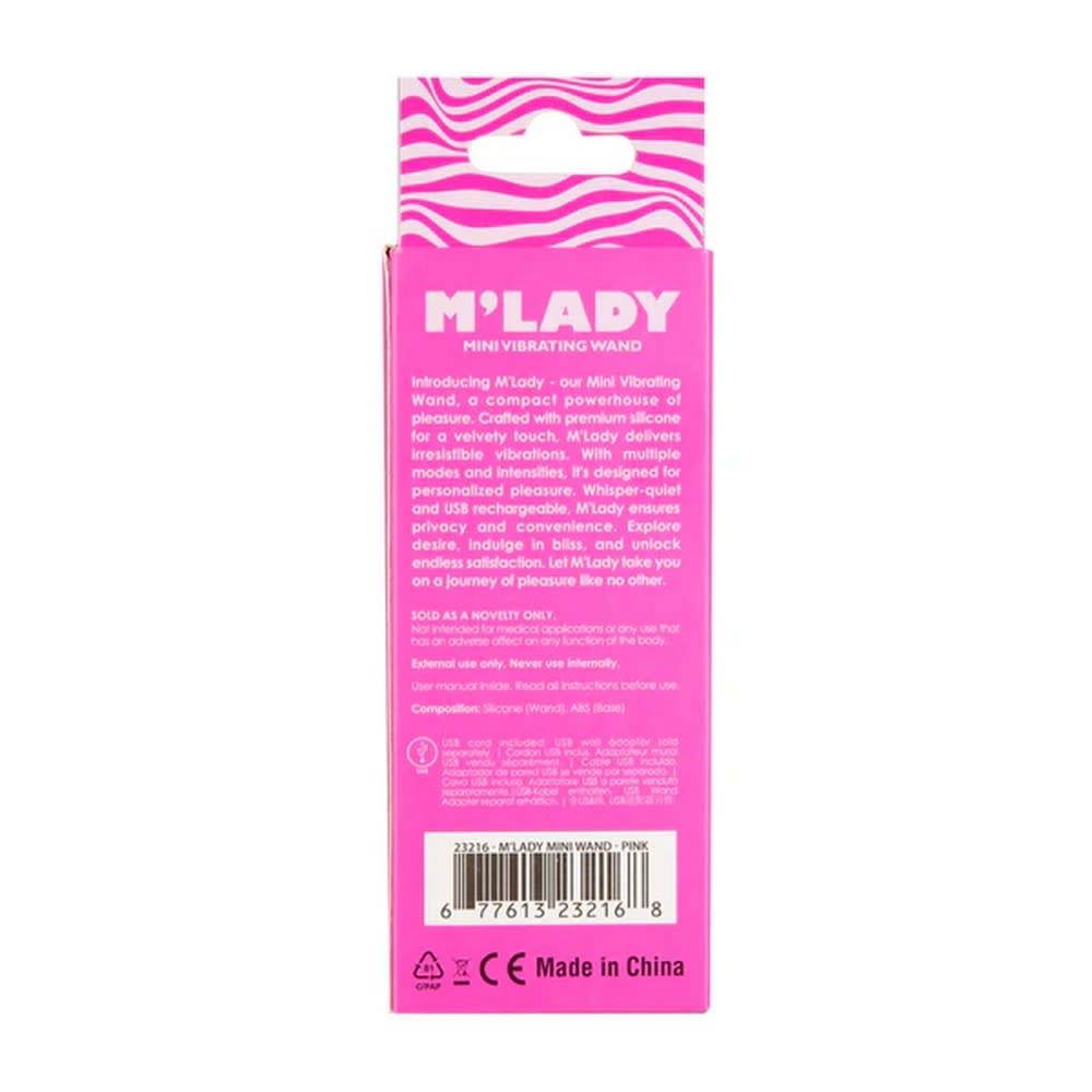 BMS Enterprises M’Lady Mini Vibrating Wand (Pink)