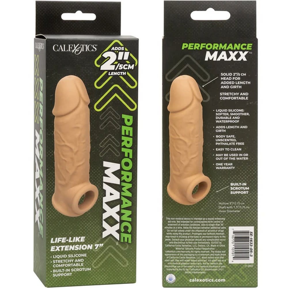 Cal Exotics Performance Maxx Life-Like Penis Extension 7” (Ivory)