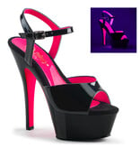 Pleaser USA KISS-209TT Platform Two Tone Ankle Strap Sandal