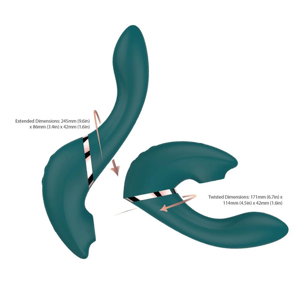 BMS Enterprises The Monarch Swan Transform with a Twist Vibrator & Stimulator