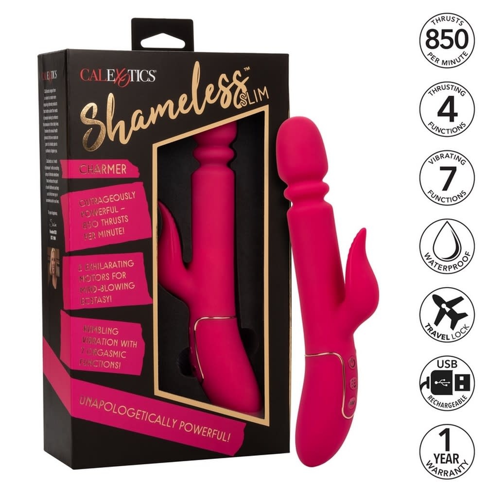 Cal Exotics Shameless Slim Charmer Thrusting Rabbit Vibe