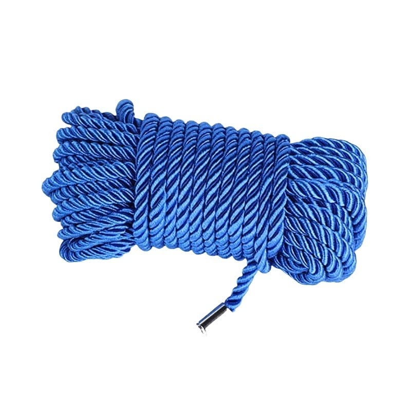 Premium Products Soft Silk Bondage Rope: Blue (10 m)