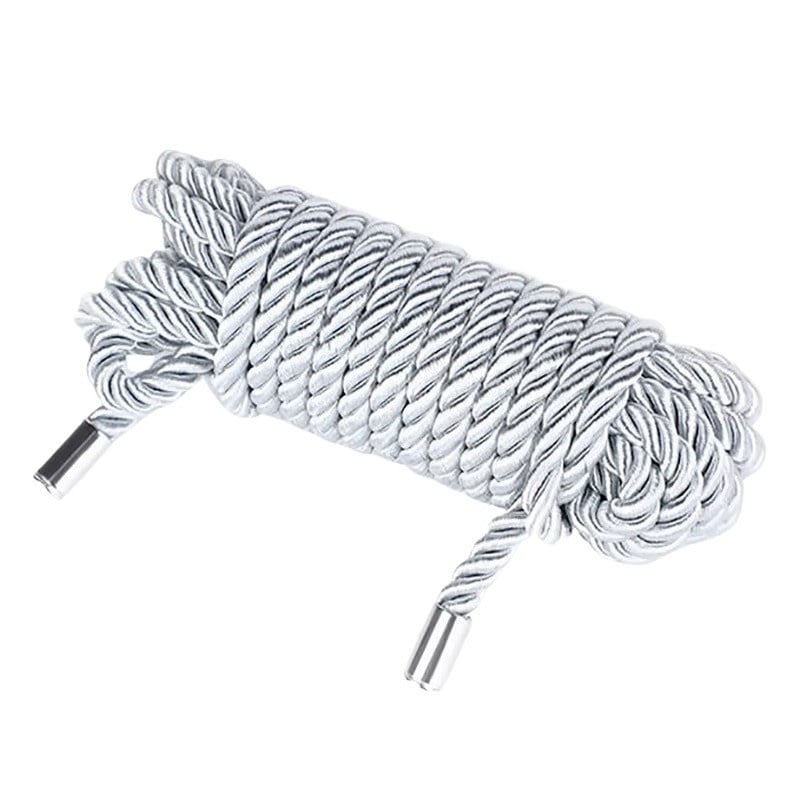 Premium Products Soft Silk Bondage Rope: Silver (5 m)