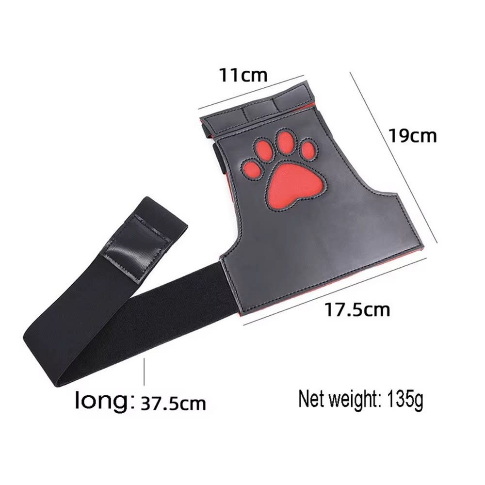 Premium Products Puppy Play Padded Fingerless Paw Gloves