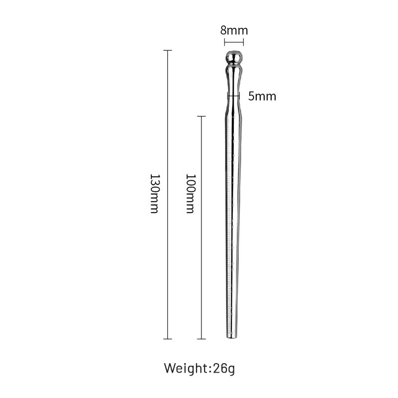 Premium Products Stainless Steel Hollow Tapered Urethral Sound