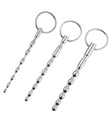 Premium Products Stainless Steel Wavy Urethral Sound with Ring