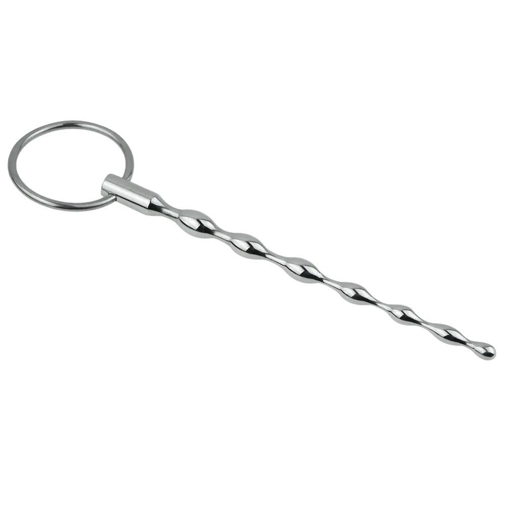 Premium Products Stainless Steel Wavy Urethral Sound with Ring