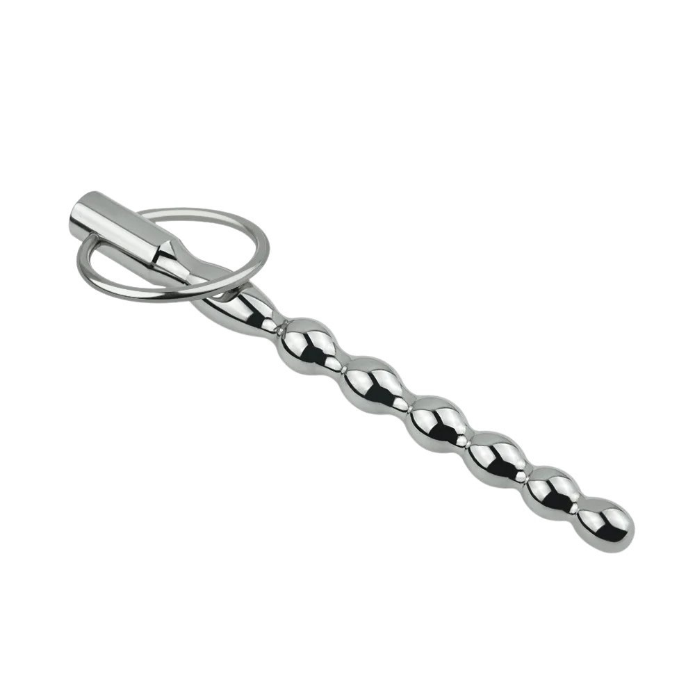 Premium Products Stainless Steel Wavy Urethral Sound with Ring