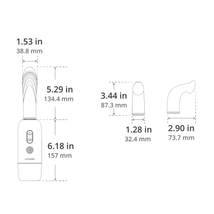 Lovense Toys Lovense: Spinel Thrusting, Vibrating & Heating Vibrator