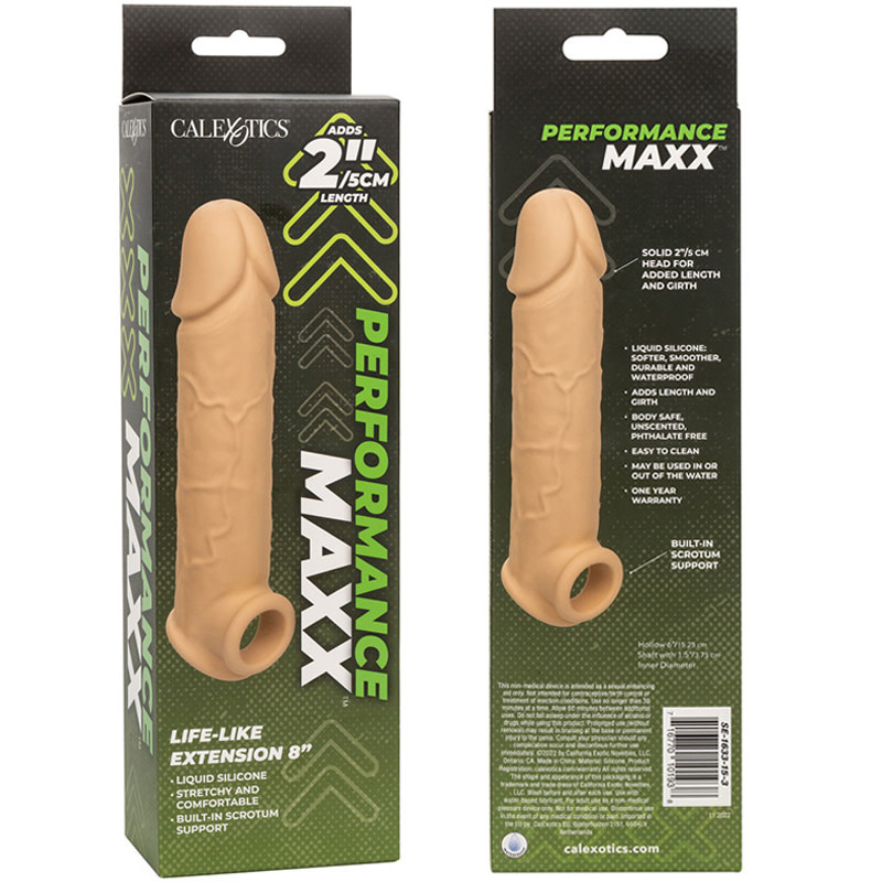 Cal Exotics Performance Maxx Life-Like Penis Extension 8” (Ivory)