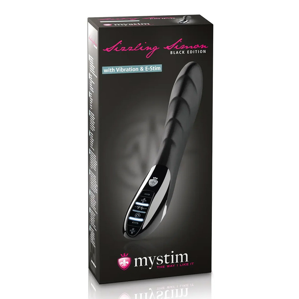 Mystim Toys Mystim Sizzling Simon Black Edition eStim Vibrator