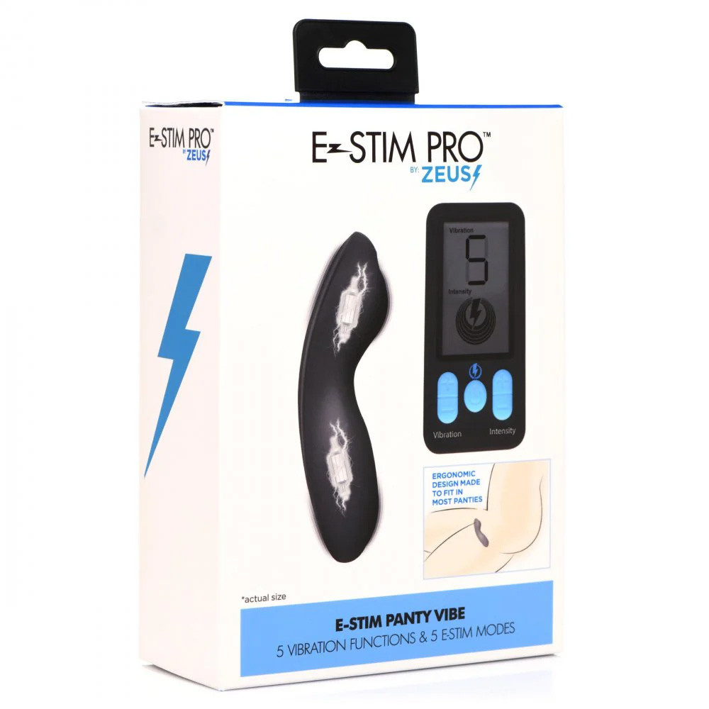 XR Brands Zeus E-Stim Panty Vibe with Remote Control