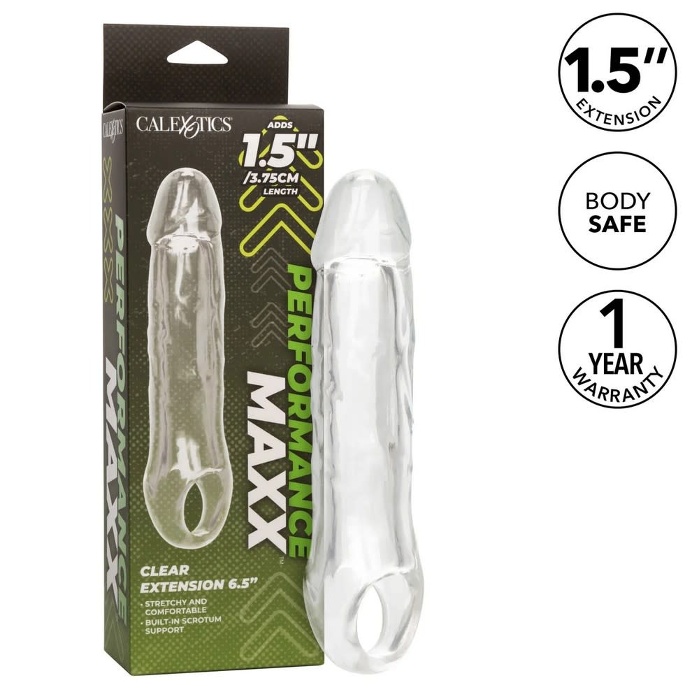 Cal Exotics Performance Maxx Clear Extension 6.5"