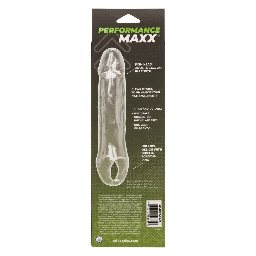 Cal Exotics Performance Maxx Clear Extension 6.5"