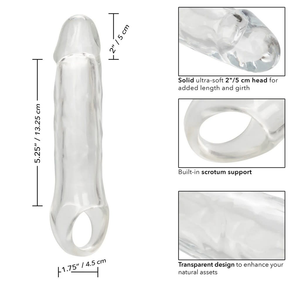 Cal Exotics Performance Maxx Clear Extension 7.5"