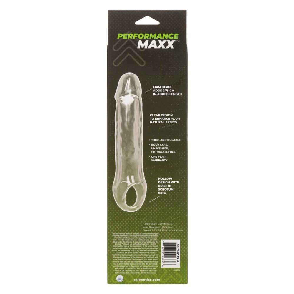 Cal Exotics Performance Maxx Clear Extension 7.5"